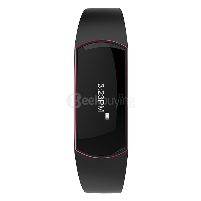 TRASENSE TS-H07 Bluetooth 4.0 Smartband Touch Screen IP67 Activity Fitness Tracker Call Reminder Alarm Clock Smart Bracelet for Android iOS - Rose