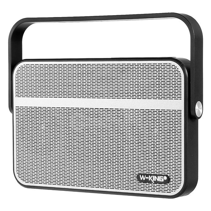 W-KING T9 Portable Ultra Slim NFC Wireless Bluetooth Outdoor Speaker - Silver