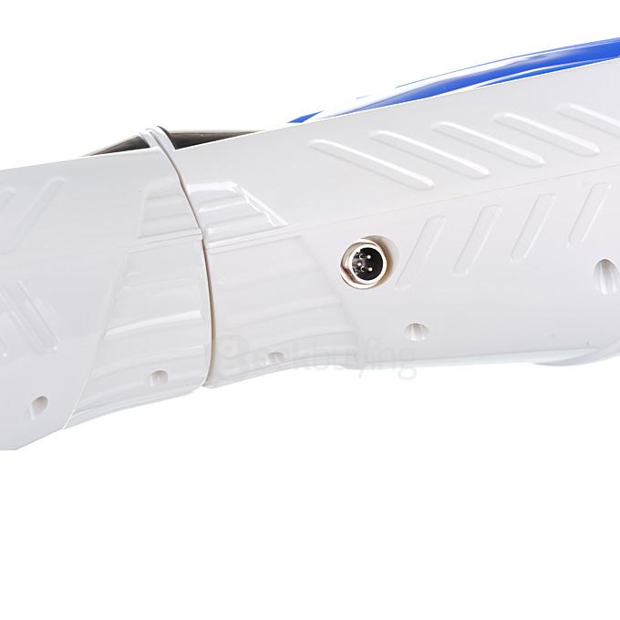 4400MAH Dual Wheels Self Balancing Electric Scooter Drifting Board with Bluetooth Speaker and LED - White and Blue