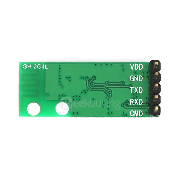 2.4G Wireless Serial Transparent Transceiver Module Compatible with 3.3V / 5V for Arduino