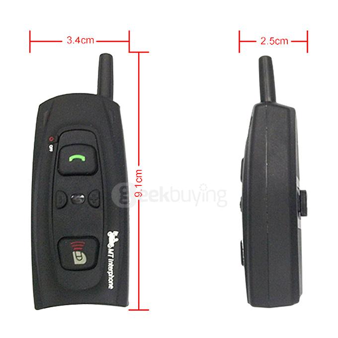Hopezone V2 500m 2 Riders BT3.0 Motorcycle Helmet Interphone Intercom Headset Call Handsfree for Phone Mp3 5v