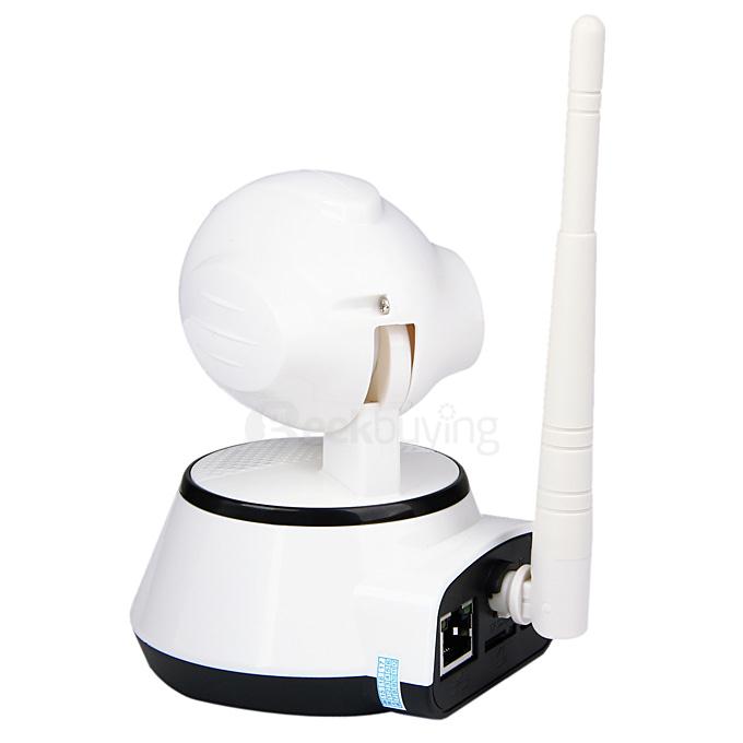 H7 960P HD Two-way Audio Wireless Wi-Fi IP Network Camera with 355 Degrees Rotation for Mobile Phone 1-IR-LED - White