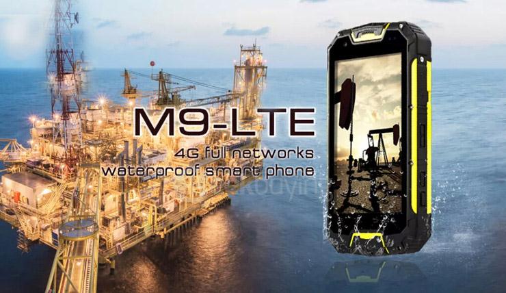 VCHOK M9 4G LTE 4.5inch IP68 Waterproof Rugged Phone Android 5.1 2GB 16GB MT6735 Quad Core Smartphone 13.0MP 4700mAh - Black