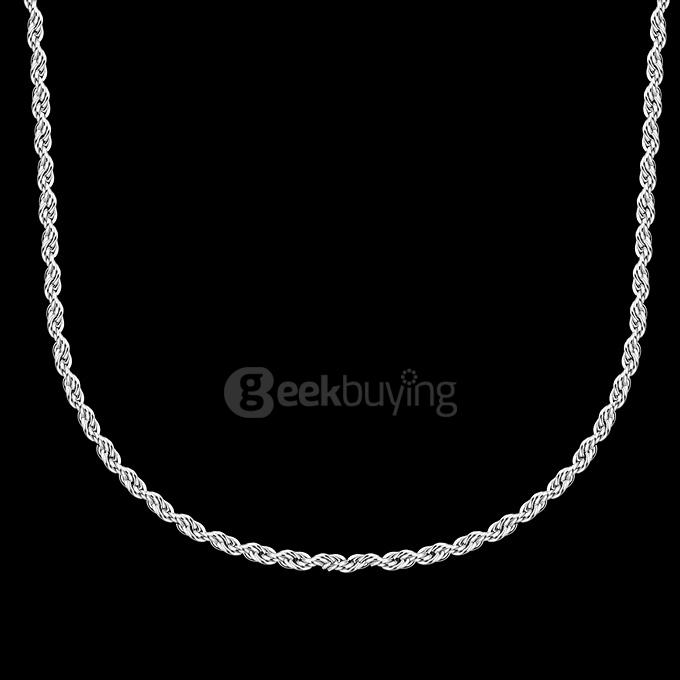 GOMAYA GMYC009-24 Retro 316 Stainless Steel Chain Rolo Punk Retro Necklace Size 2MMX45CM