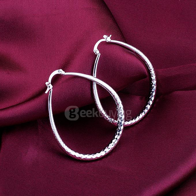 Fashion Silver Round Earrings Ear Pendants