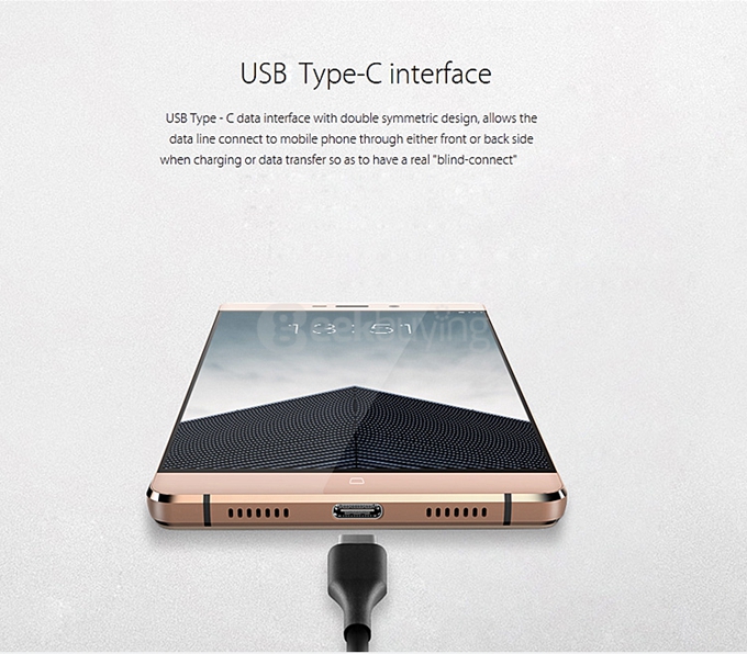Elephone M3 5.5inch MT6755 Helio P10 Octa Core Android 5.1 3GB 32GB Smartphone 4G LTE 21.0MP Type-C 3.0 - Rose Golden