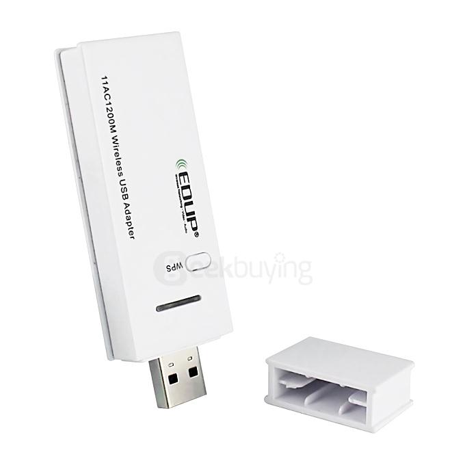 EDUP EP-AC1601 Mini 802.11ac WiFi Dongle WiFi USB 3.0 Adapter 1200Mbps 2.4GHz/ 5.8GHz Dual Bands Network Card - White