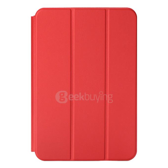 Original Smart Leather Stand Cover Case With Automatic Sleep & Wake-up Function for Xiaomi Mipad 2 Tablet - Red