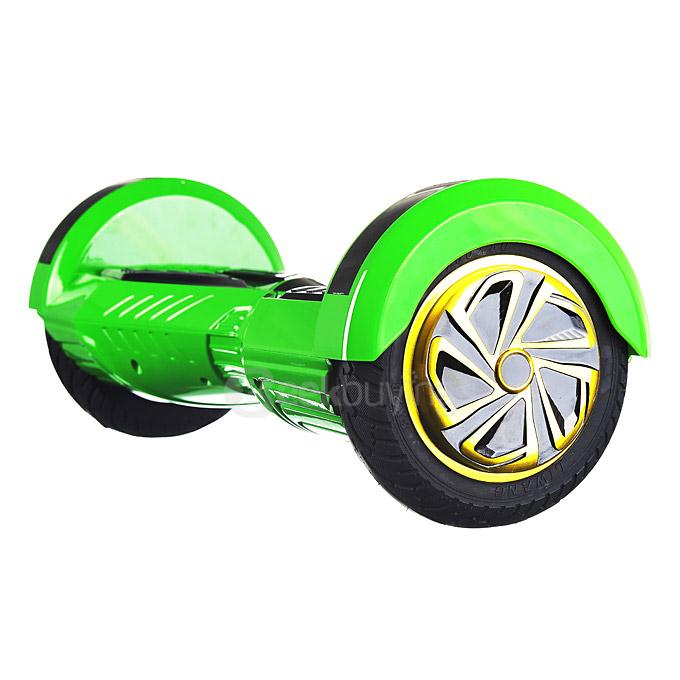 4400MAH Dual Wheels Self Balancing Scooter Electric Drifting Board with Bluetooth Speaker and LED - Green and Black