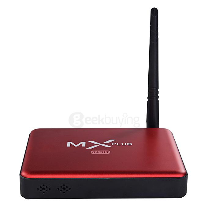 MX PLUS I Amlogic S905 4K TV Box 1G/8G 802.11b/g/n Gigabit LAN Bluetooth KODI DLNA Miracast - Red