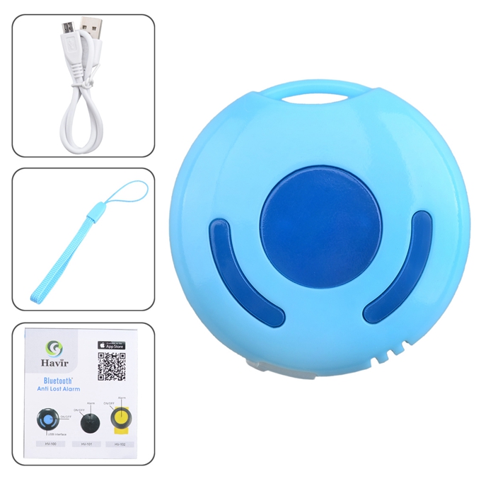 HAVIR HV-100 Mini Wireless Bluetooth Anti-lost Alarm for iPhone 4S/5/5S/5C/iPad Mini/iPad 3/iPad 4/iPad Air/iPod Touch 5 - Blue
