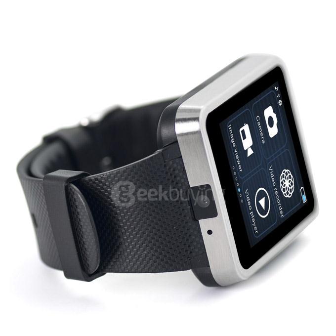F1 MTK6260A Bluetooth Smart Watch GSM Phone Waterproof Wristwatch Sync Call SMS Pedometer Camera for Smartphone - Silver