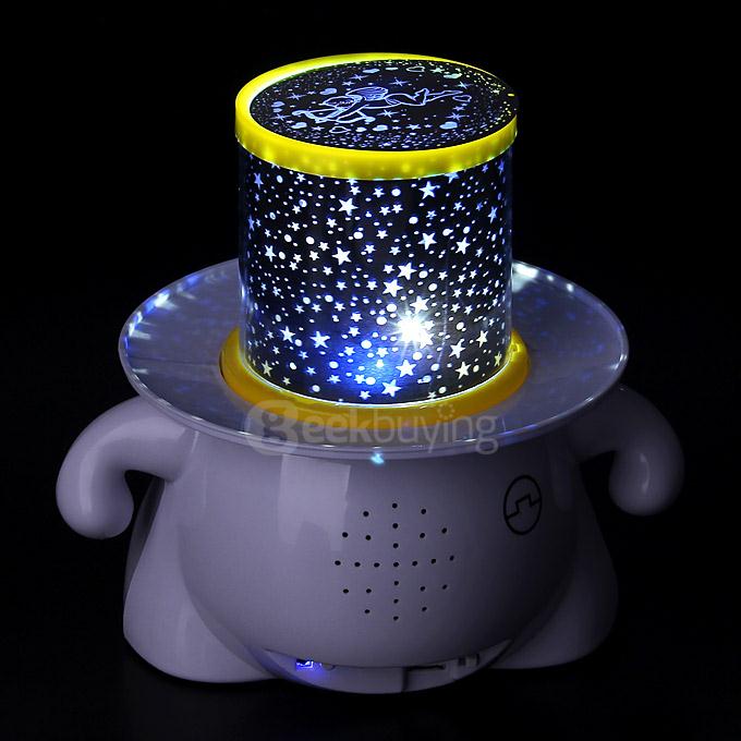 Baymax Lovely DIY Doodling Projection Lamp Battery Powered Bluetooth Speaker Projector Romantic Baymax Lamp