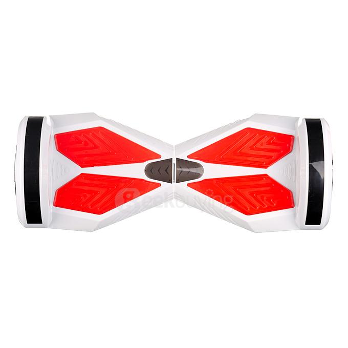4400MAH Dual Wheels Self Balancing Scooter Electric Drifting Board with Bluetooth Speaker and LED - White and Red