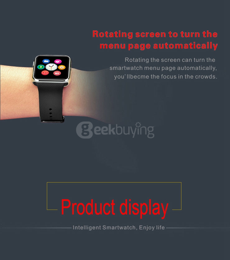 K68 Bluetooth 4.0 Smart Watch MTK2502 with Heart Rate Monitor Sleep Fitness Tracker Anti-Lost Compass Remote Control for Android iOS - Blue