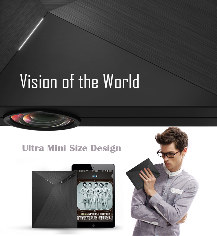 GM60 LCD FHD Projector 1000LM 1080P Multimedia Player USB SD VGA HDMI AV for Home Office Outdoor