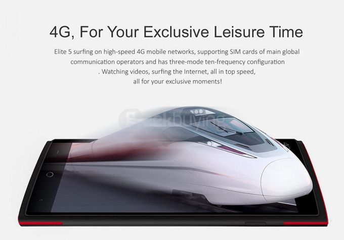 LEAGOO Elite 5 5.5inch 64bit 4G FDD-LTE Android 5.1 Smartphone MTK6735 Quad Core 2GB 16GB 13.0MP OTG - White