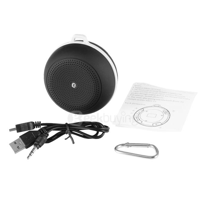 Y3 Portable Mini Wireless Bluetooth V4.0 Outdoor Handsfree Speaker Car Music Player w/ Mic TF - Black