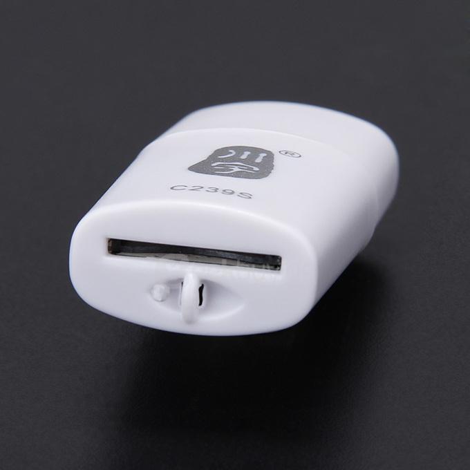Kawau C239s MicroSDXC Card Reader Memory TF Card Reader Maximum 64GB - White