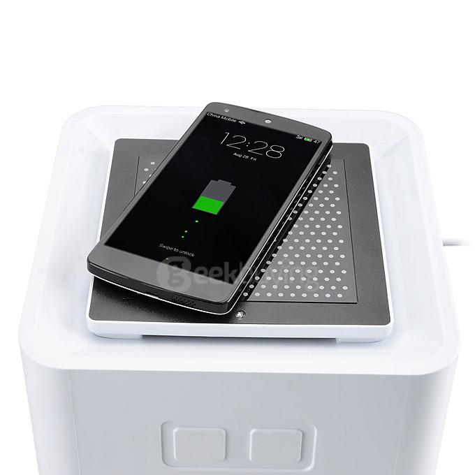 Talos CS-083WR 2 in 1 Multi-Function Home Air Purifier + Qi Standard Wireless Charging Panel - White + Black
