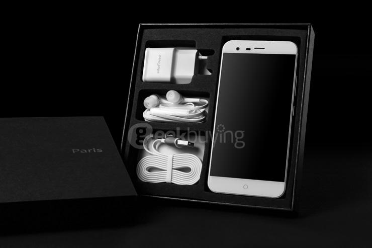 (Package B) Ulefone Paris X 5.0inch Android 5.1 2GB 16GB Smartphone (White) + Tempered Glass Screen Portector + Leather Case (White)