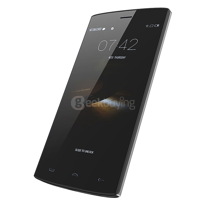 HOMTOM HT7 5.5inch HD Screen MT6580A Quad Core Smartphone Android 5.1 1GB RAM 8GB ROM 3000mAh Smart Wake - Black