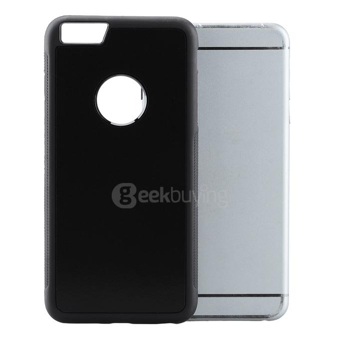 Selfie Anti-Gravity Protective TPU Back Case for Apple iPhone 6 Plus - Black