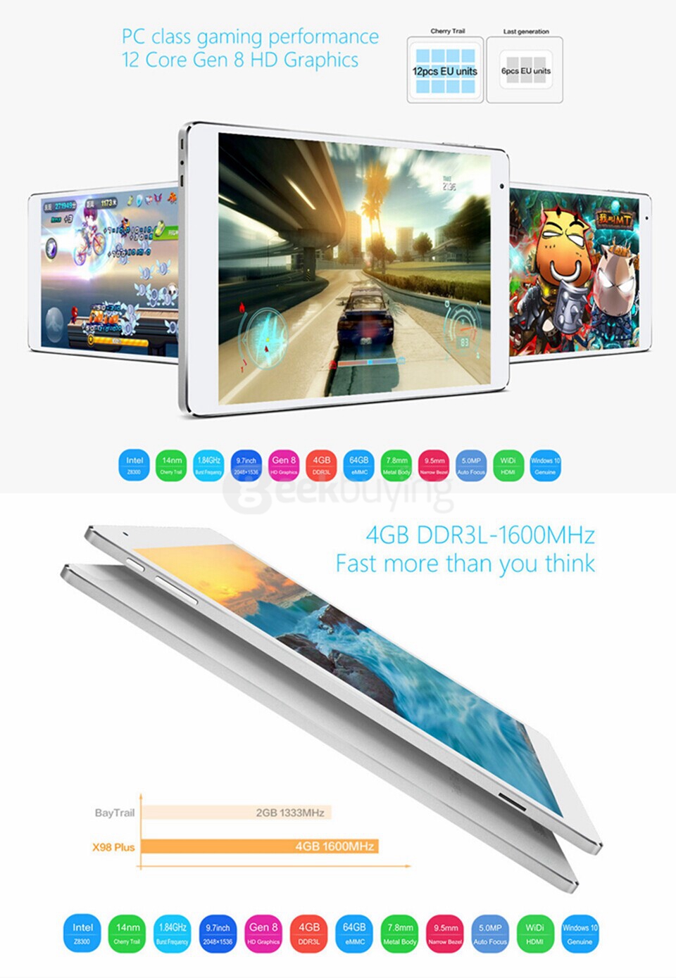 Teclast X98 Plus Windows10 4GB/64GB 9.7