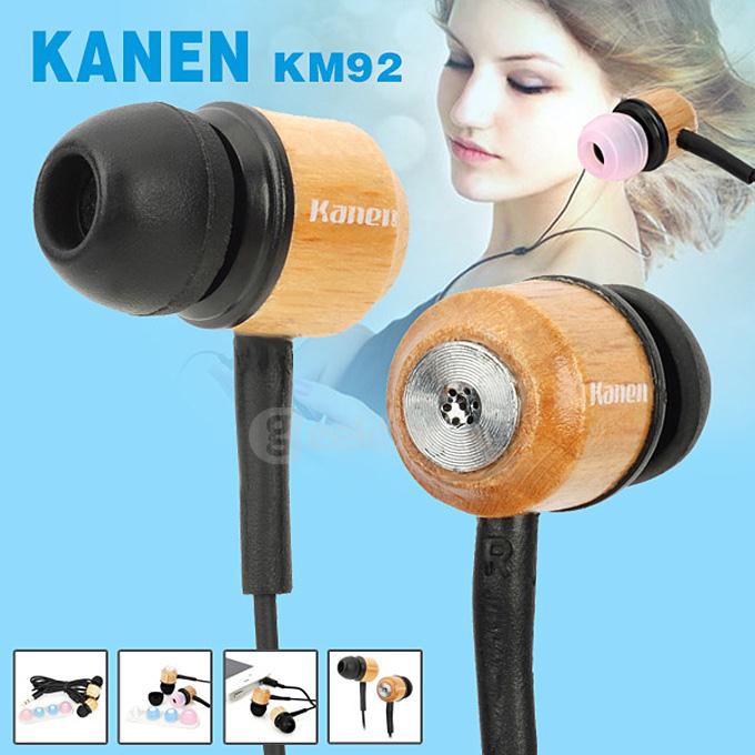 KANEN KM92 Noise Isolation In-Ear Earphone 3.5mm Jack/120cm Cable