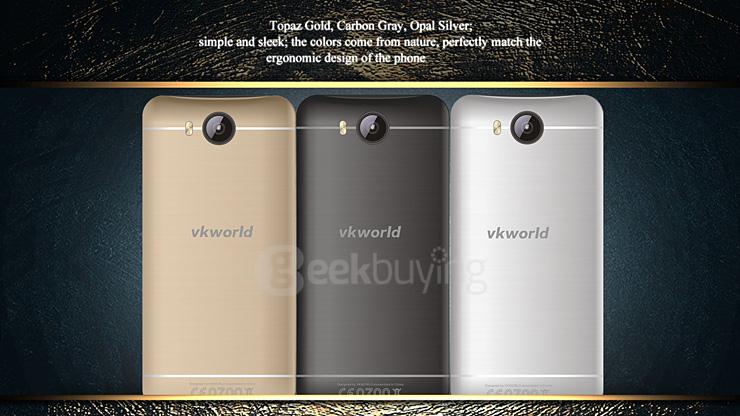 VKWORLD VK800X 5.0inch IPS HD Screen Android 5.1 1GB 8GB Smartphone MTK6580 1.3GHz Quad Core 8.0MP+5.0MP Cameras - Black