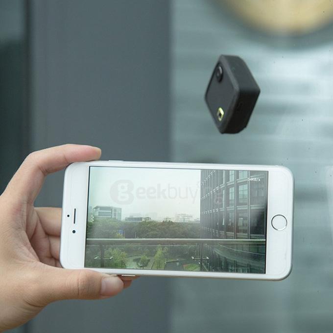 Foream Compass Mini WiFi Action Camera Ambarella A7 8.0MP CMOS Image Sensor 78 Degree View Angle 750mAh Battery - Black