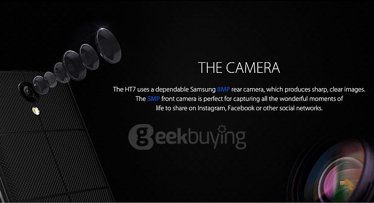 HOMTOM HT7 5.5inch HD Screen MT6580A Quad Core Smartphone Android 5.1 1GB RAM 8GB ROM 3000mAh Smart Wake - Black