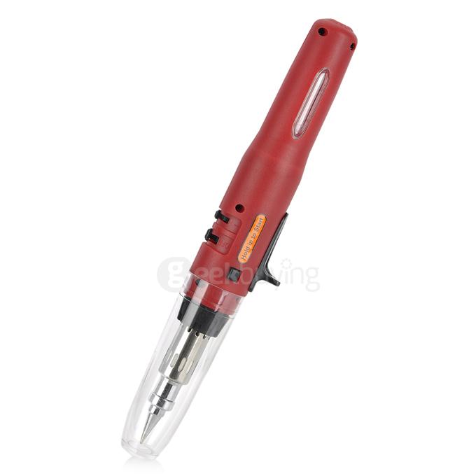 A-HOT PT-180 1300 Degrees Gas Brazing Iron Soldering Iron 7.5mL - Red