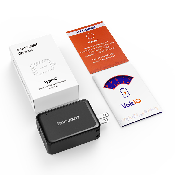 Tronsmart Quick Charge 3.0 USB Type C Charger 30W Dual USB Turbo Wall Charger for LG G5 HP Elite X3 Xiaomi Mi5 GM5 Plus LETV MaxPro HTC A9 - US Plug