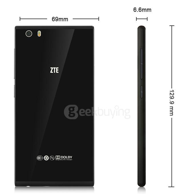 ZTE Star 1 S2002 4G 5.0inch FHD Screen Android 4.4 2GB 16GB Smartphone Qualcomm MSM8928 Snapdragon 400 Quad Core - Black