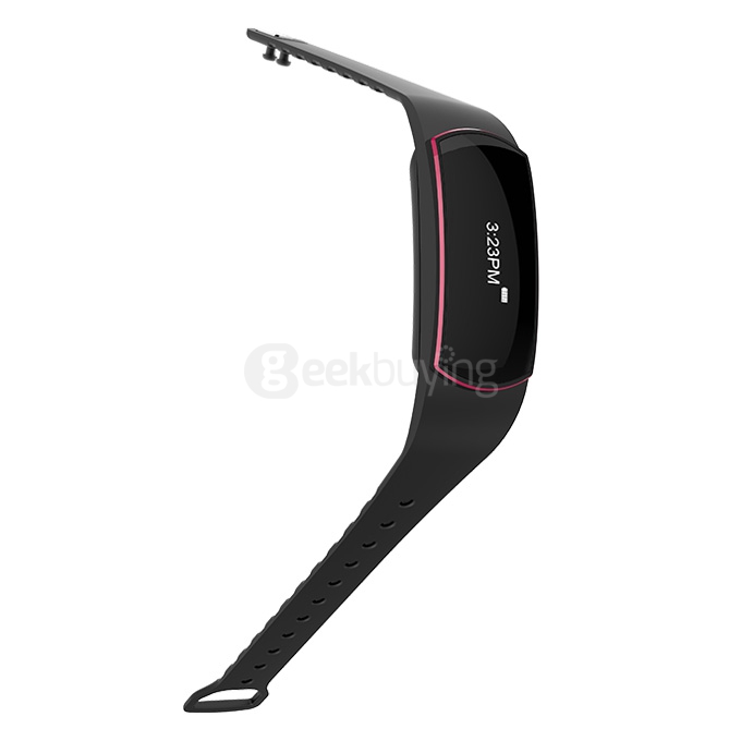 TRASENSE TS-H07 Bluetooth 4.0 Smartband Touch Screen IP67 Activity Fitness Tracker Call Reminder Alarm Clock Smart Bracelet for Android iOS - Rose