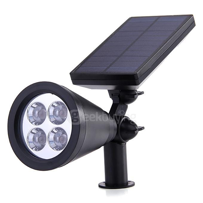 IP68 Waterproof Solar Powered Spotlight 2W 6500K 200LM Spot Light Lamp Pool Light