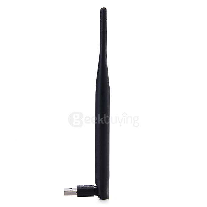 AC600 UNT-W03 2.4G/5G Wireless Dual Bands Mini USB Adapter Network WiFi Dongle with Antenna for Windows - Black