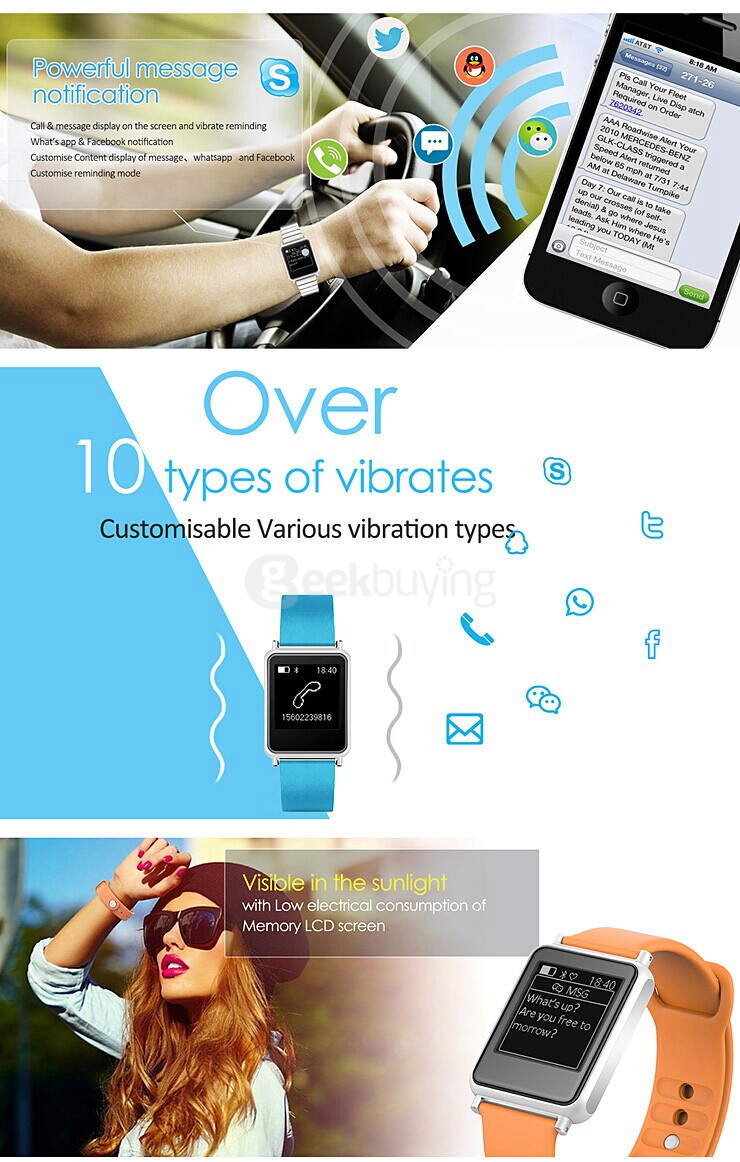 iWOWN i7 Bluetooth 4.0 Smartwatch MTK2502 1.28