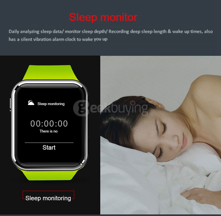 K68 Bluetooth 4.0 Smart Watch MTK2502 with Heart Rate Monitor Sleep Fitness Tracker Anti-Lost Compass Remote Control for Android iOS - Blue