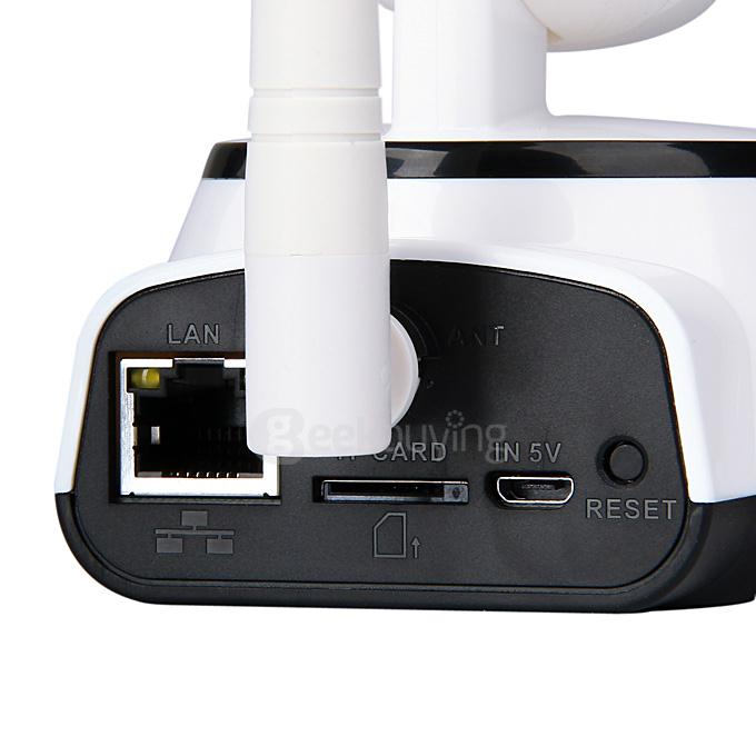 H7 960P HD Two-way Audio Wireless Wi-Fi IP Network Camera with 355 Degrees Rotation for Mobile Phone 1-IR-LED - White