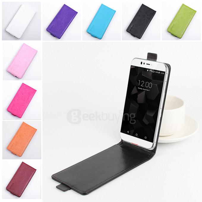 Protective Hard Cover Flip Stand Leather Case for UMI IRON Pro Smartphone - Brown