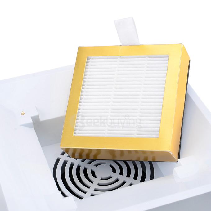 Talos CS-083WR 2 in 1 Multi-Function Home Air Purifier + Qi Standard Wireless Charging Panel - White + Black