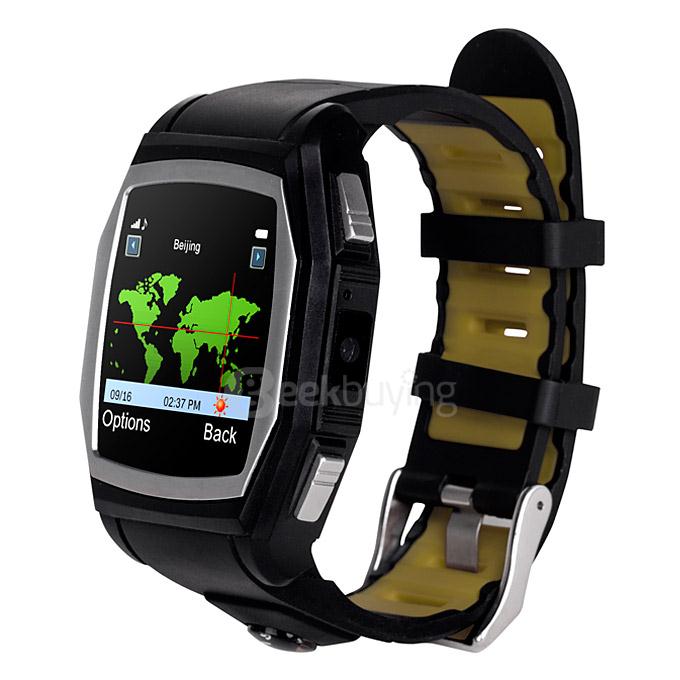 King Wear GT68 SmartWear SIM Card Smart Watch Phone Heart Rate Monitor GPS Compass Outdoor Use For Android & iOS - Green
