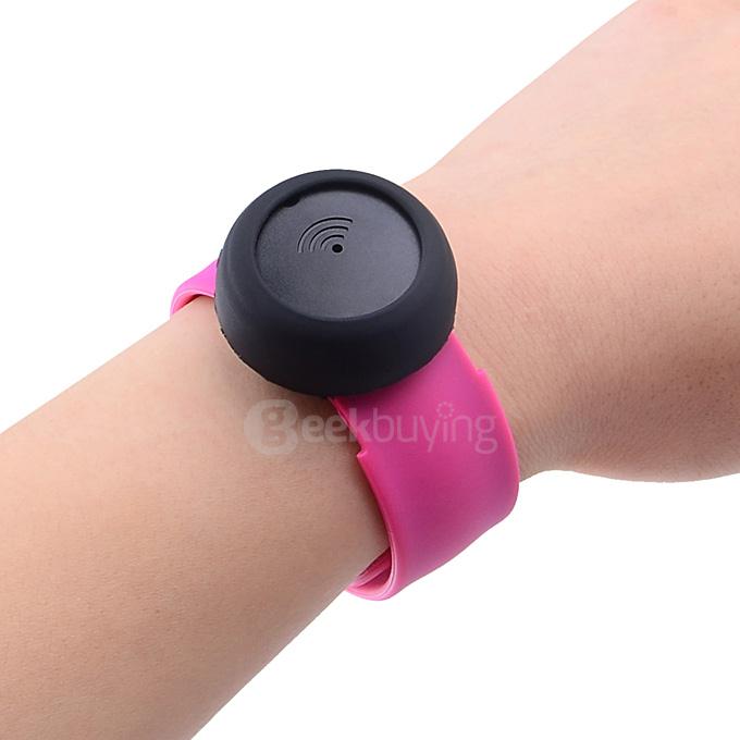 Havir HV-102 Bluetooth Smart Finder Bidirectional Children Anti-lost Alarm with Wrist Band - Rose