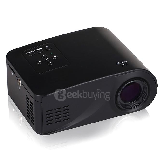 X6 1080P HD MINI LCD Projector Home Theater 800LM HDMI TV USB AV VGA SD - Black