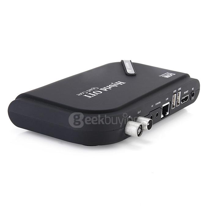 Hybrid OTT DVB-T2 KODI TV BOX Amlogic S805 1G/8G 802.11 b/g /n LAN Bluetooth4.0 Netflix DLNA AirPlay