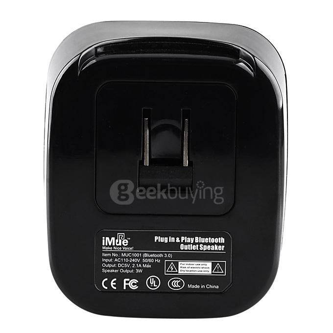 MUC1001 Multifunction Bluetooth Speaker Dual USB Ports LED Night Light - Black