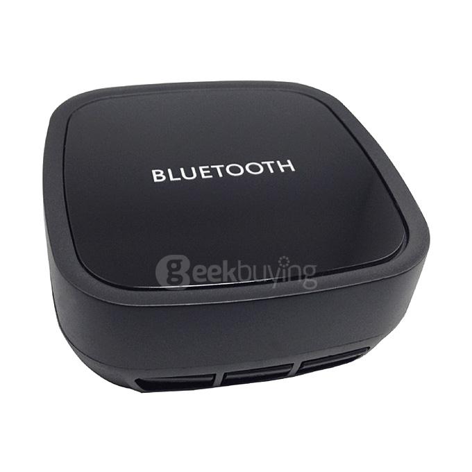 Bluetooth 4.0 Stereo Music Receiver Transmitter Aptx Wireless Audio Receiver Adapter for Headphones Car TV - Black