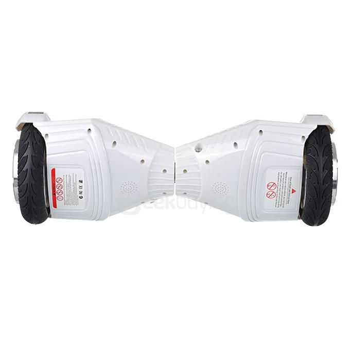 4400MAH Dual Wheels Self Balancing Electric Scooter Drifting Board with Bluetooth Speaker and LED - White and Blue